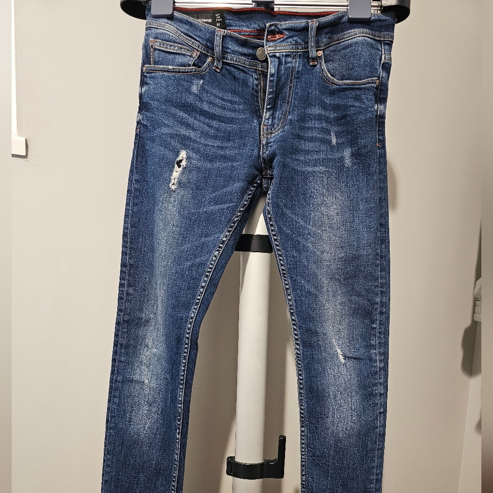 A/X Armani Exchange Distressed Men's Skinny Jeans 30" x 30"